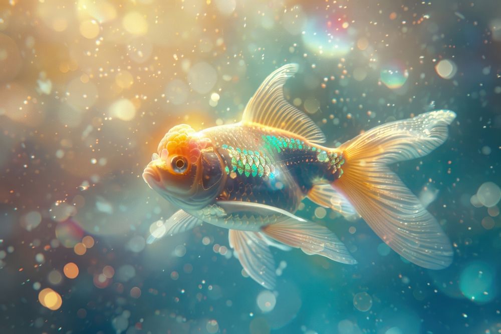 Fish photo goldfish animal pomacentridae.