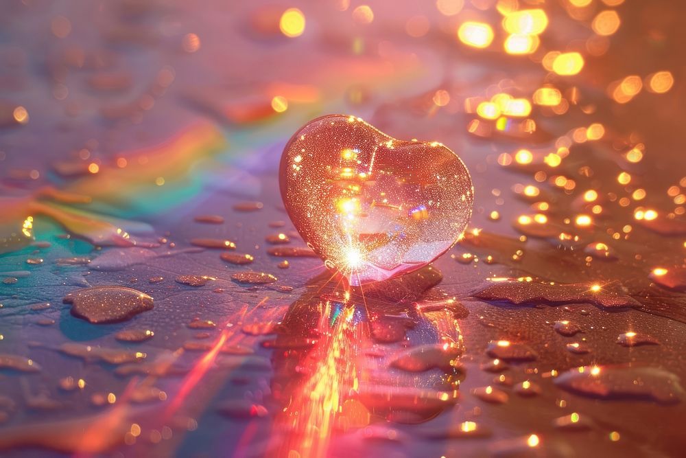 Heart human photo backgrounds rainbow light.