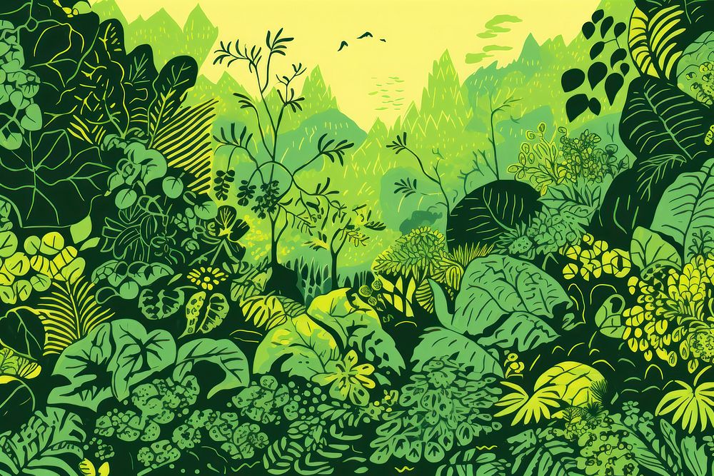 Jungle backgrounds vegetation landscape.