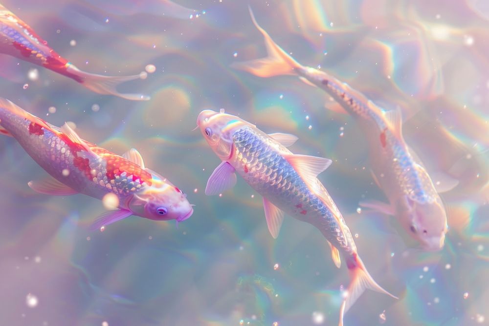 Koi fish photo animal transparent underwater.