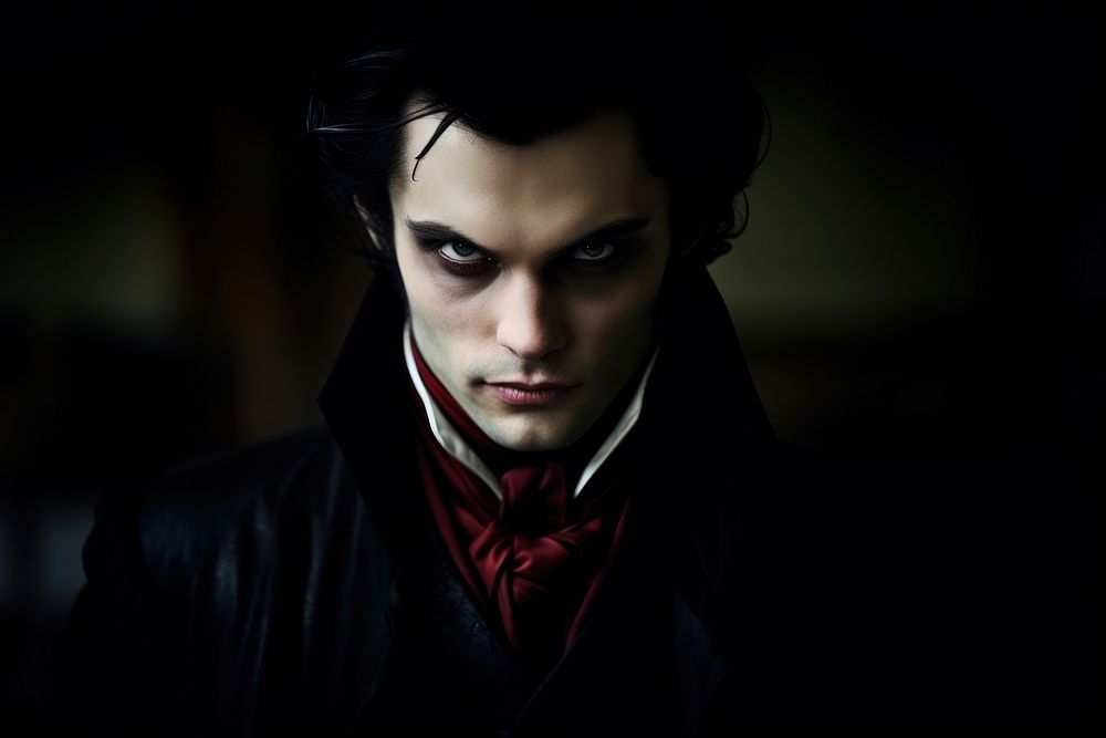 Vampire portrait adult male.