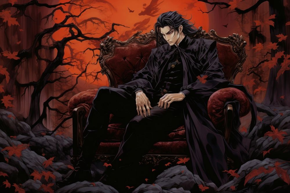 Male vampire anime comics adult.