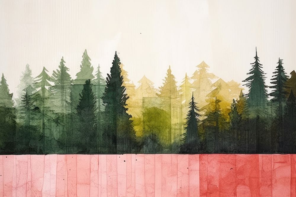 Forest art outdoors painting.