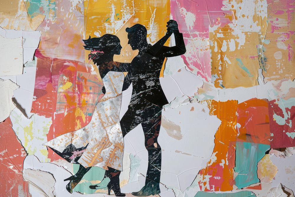 man and woman dancing art | Free Photo Illustration - rawpixel