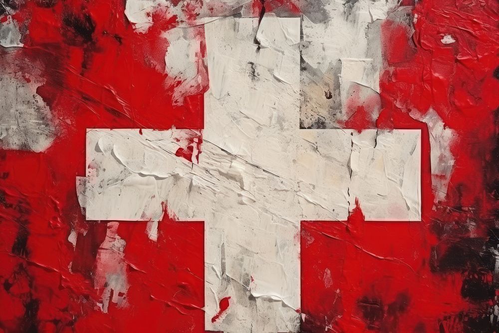 Red cross symbol art backgrounds.
