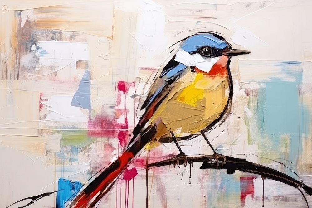 Bird art painting transportation.