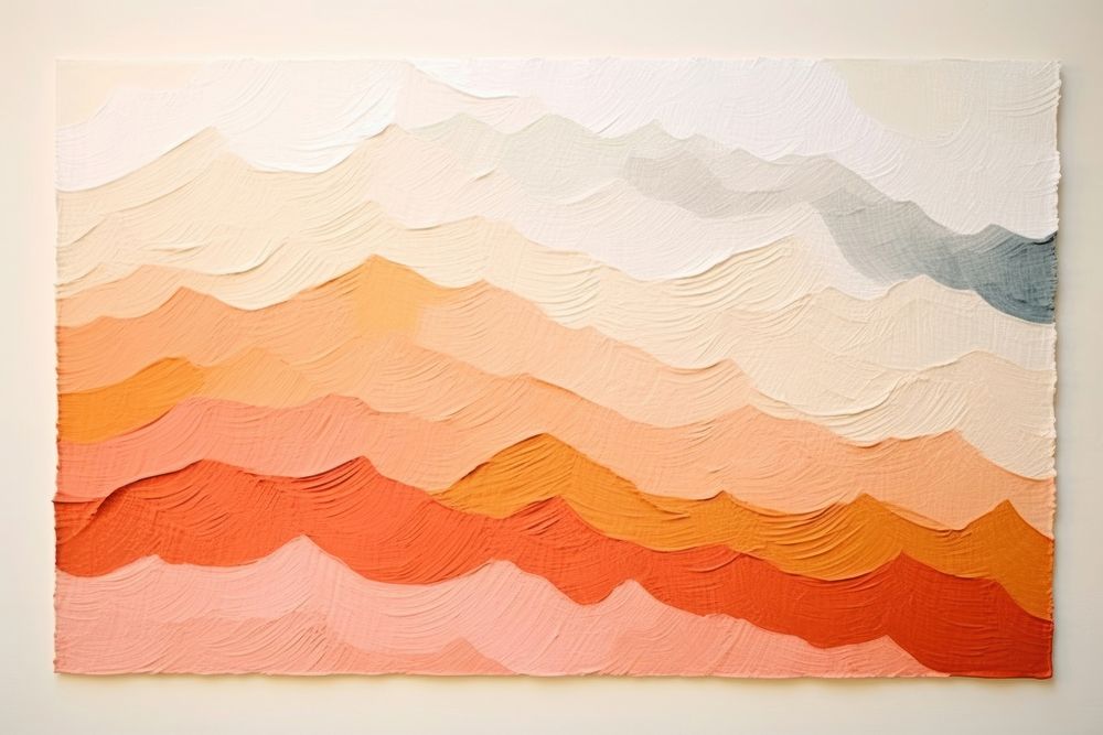 Mountain art abstract painting. Free Photo Illustration rawpixel