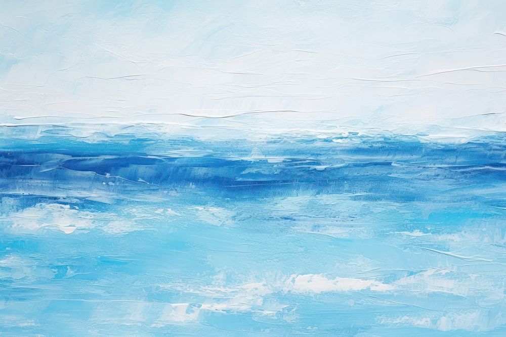 Sea abstract painting outdoors.
