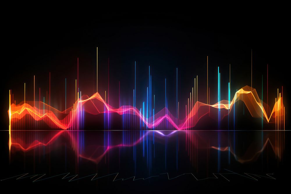 Soundwave light backgrounds graph.