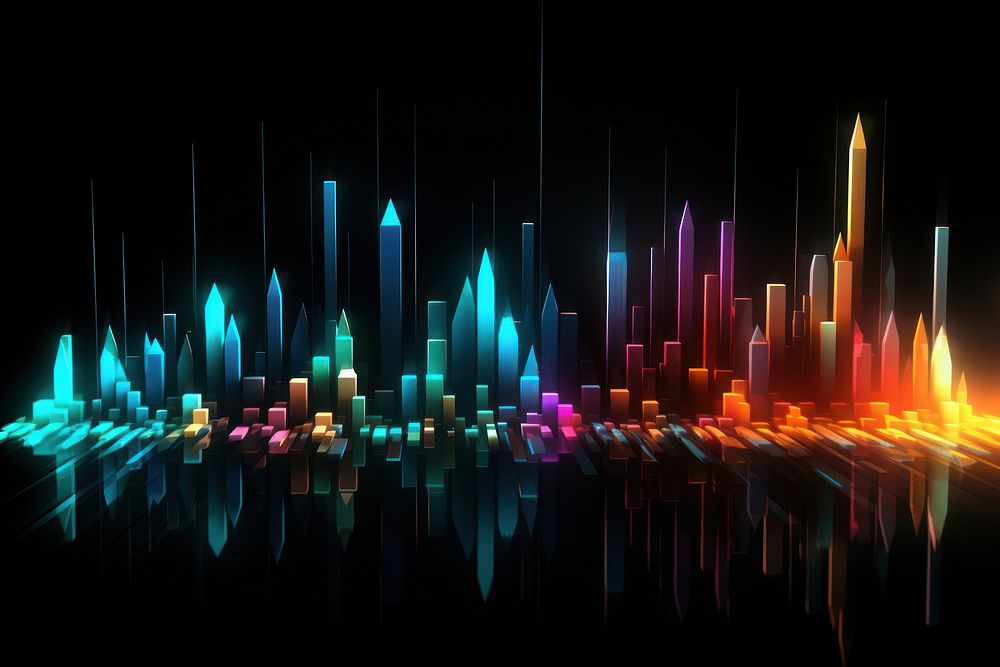Equalizer backgrounds light architecture.