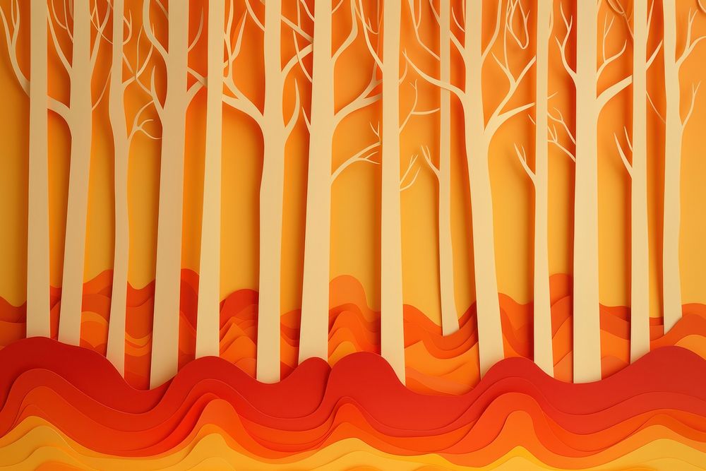 Forest fire with podium backdrop backgrounds texture art.
