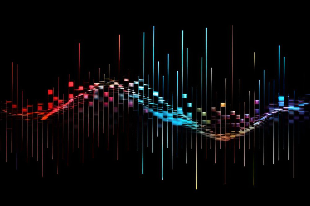 Musical note symbol backgrounds abstract graph.