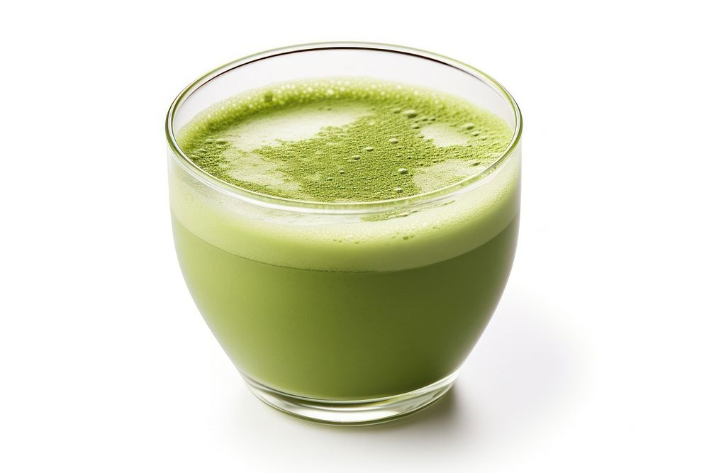 Japanese matcha green tea smoothie juice drink.