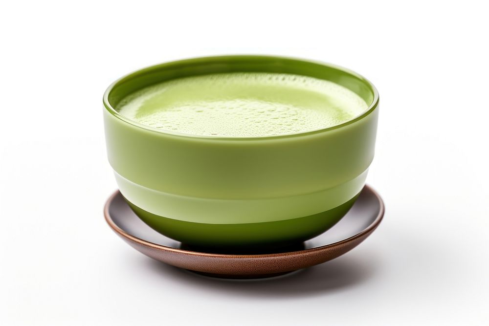 Japanese matcha green tea ceramic drink food.