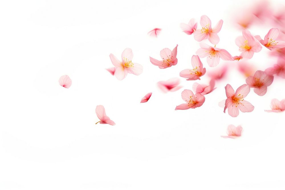 Sakura petals backgrounds blossom flower.