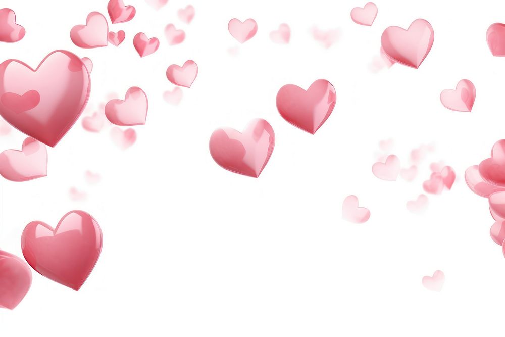 Pink hearts backgrounds petal copy space.
