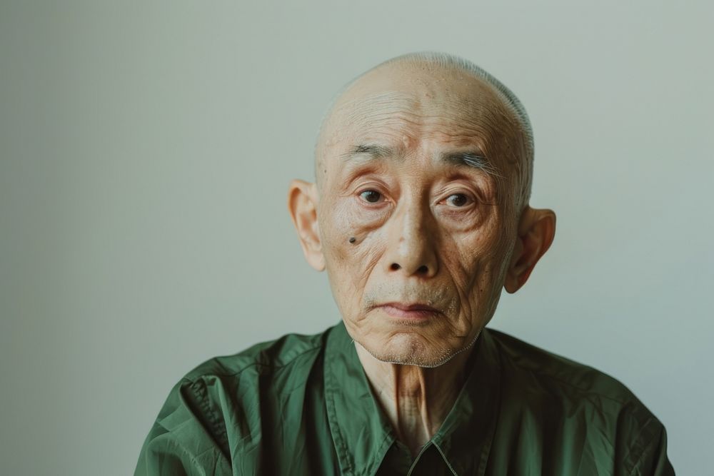 Korean old man portrait photography adult.