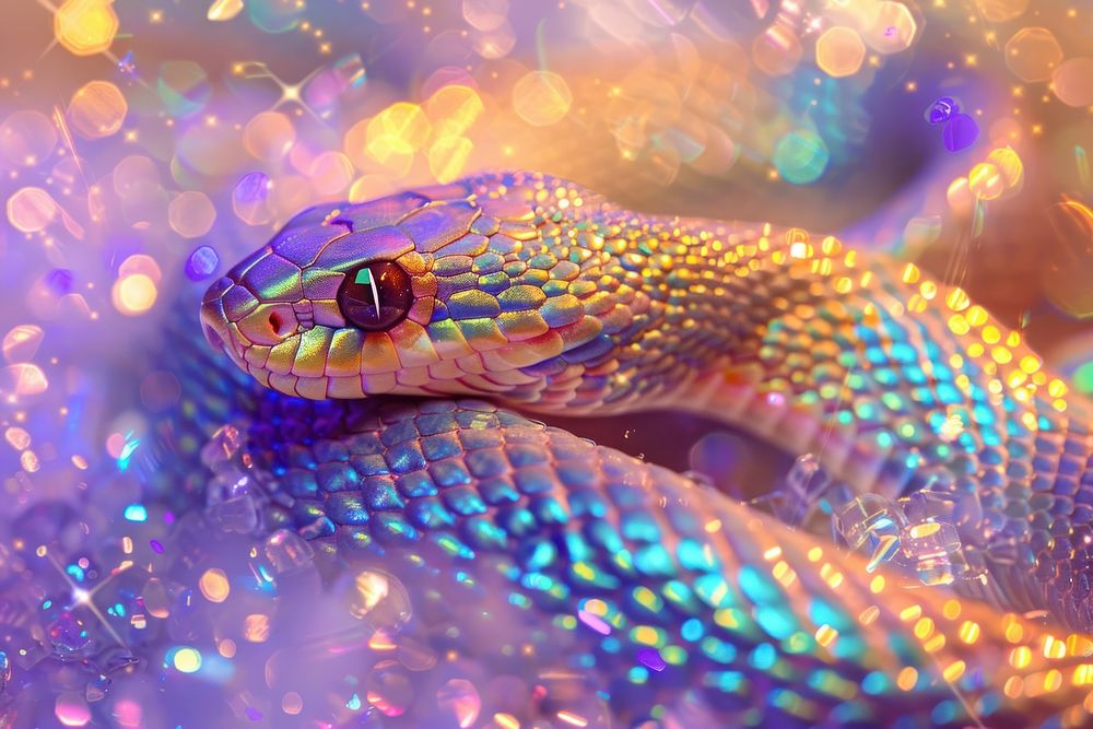 Snake photo reptile animal purple.