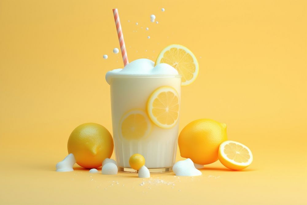 Frozen lemonade fruit juice drink.