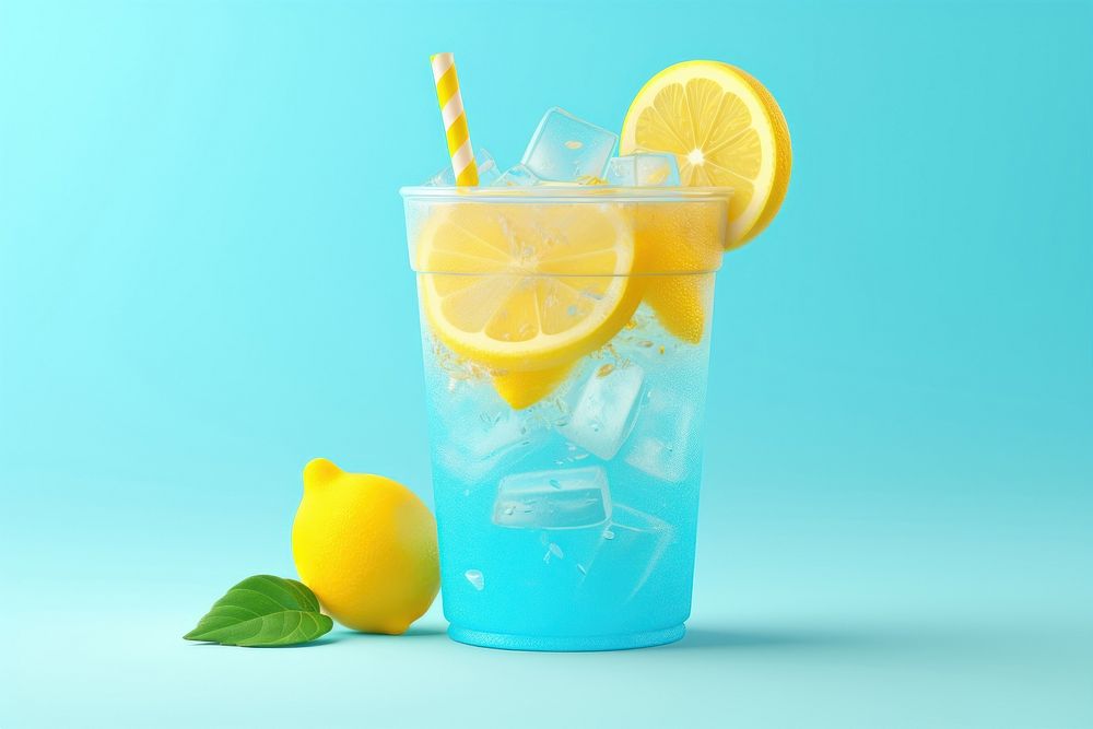 Frozen lemonade cocktail fruit drink.