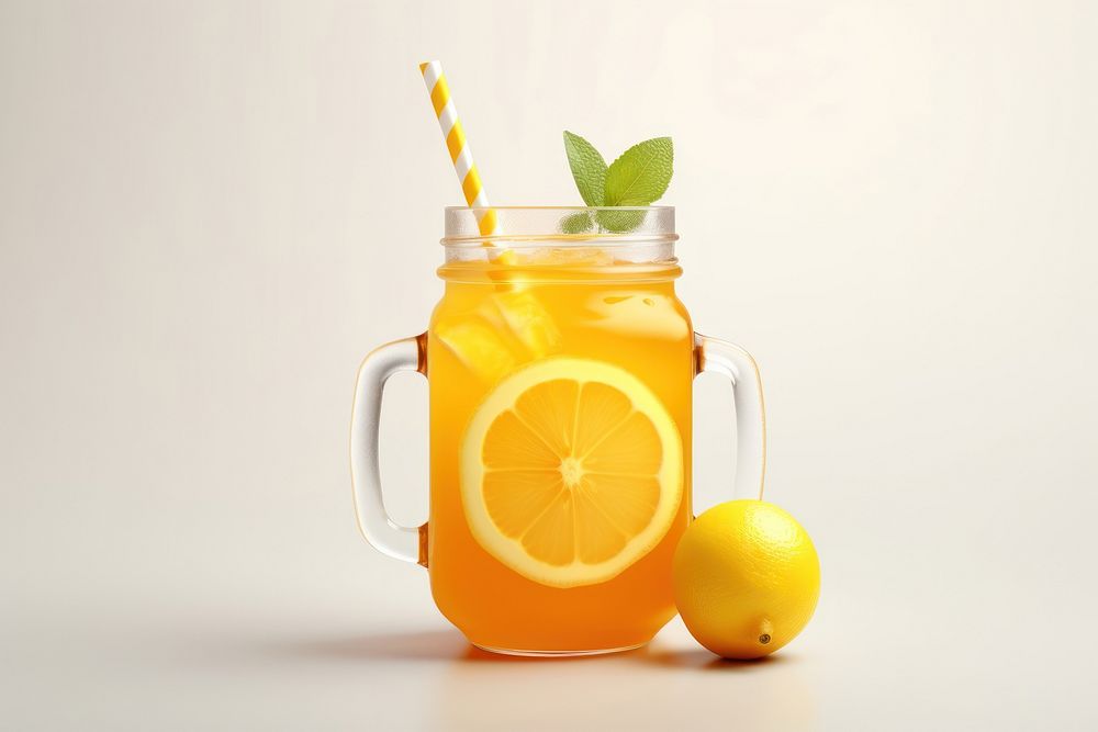 Honey lemonade fruit juice drink.