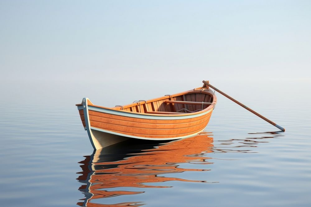 Rowboat watercraft vehicle dinghy.