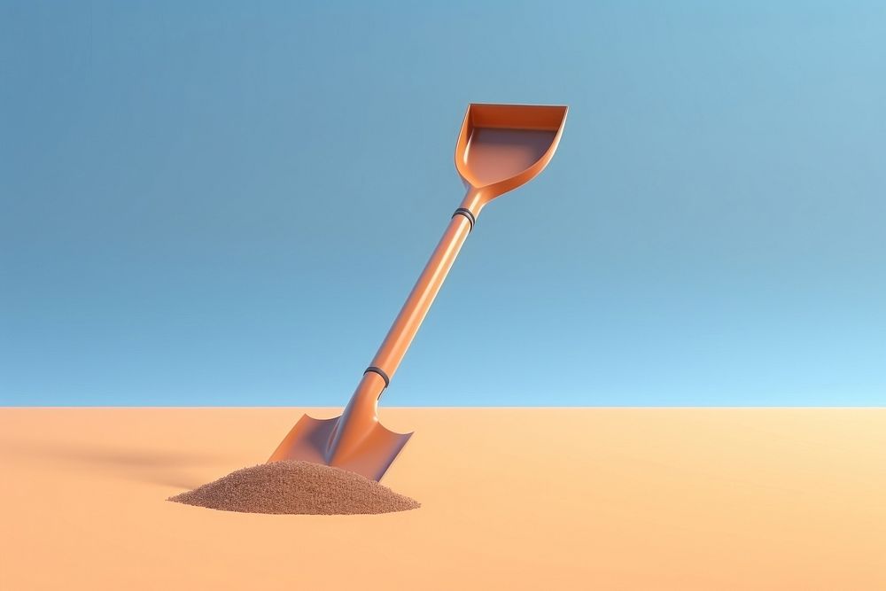 Shovel tool sunlight outdoors.