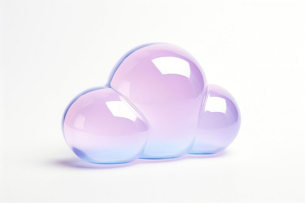 Cloud sphere purple glass.