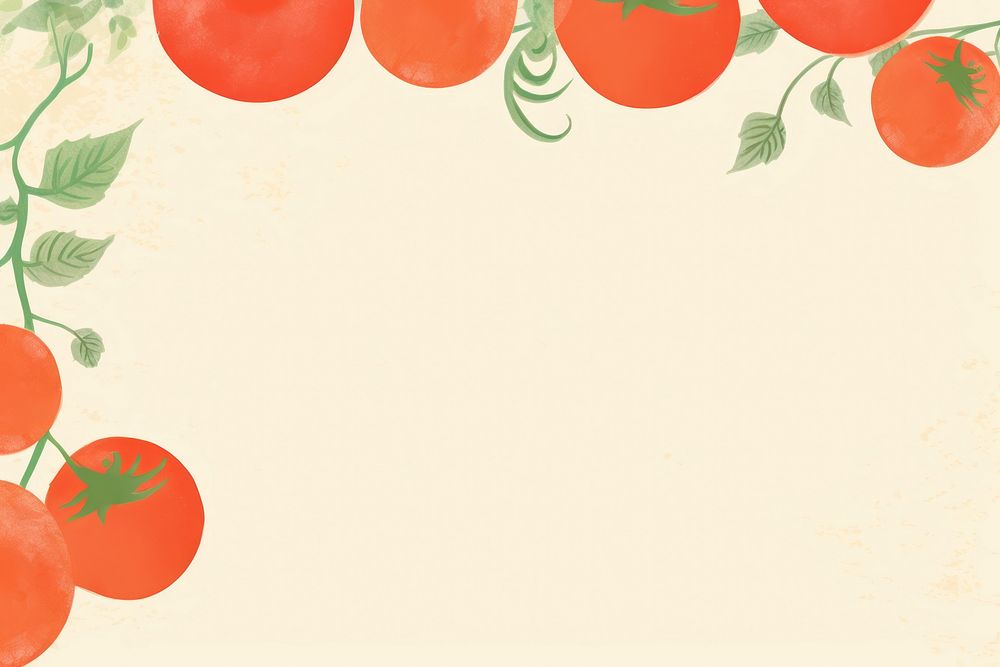 Tomato border backgrounds vegetable fruit.