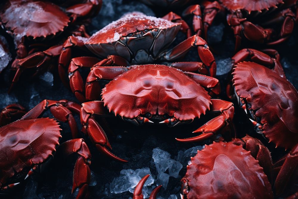 Crabs backgrounds lobster seafood.