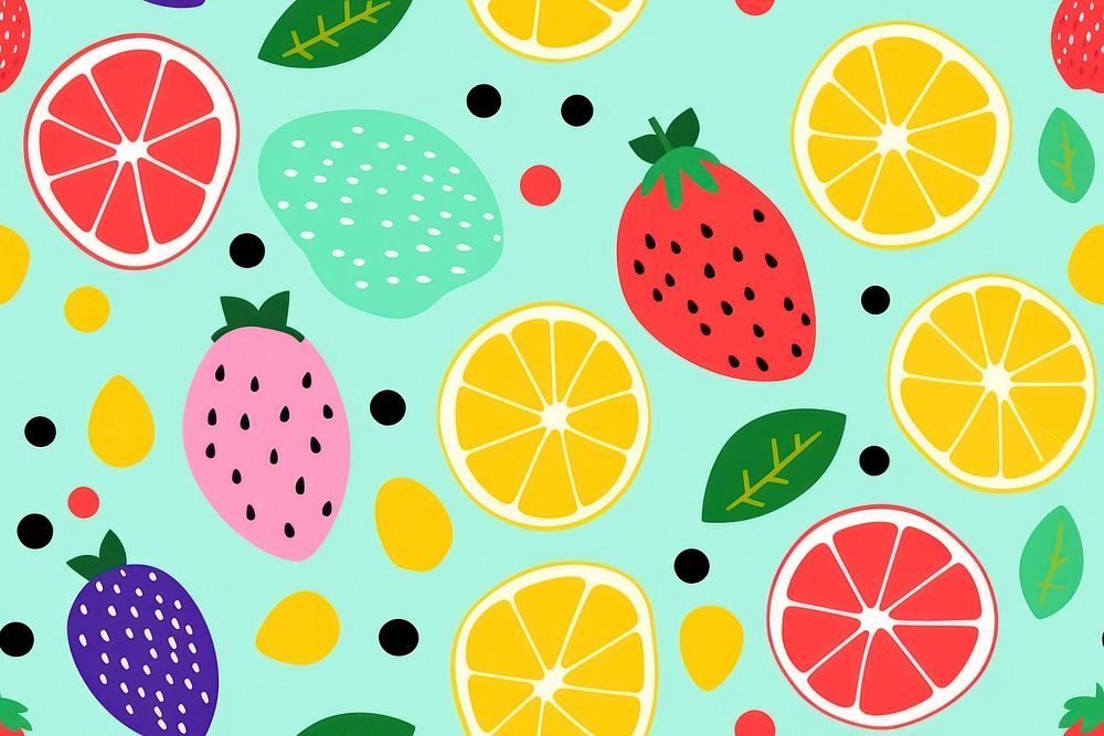 Pattern fruit backgrounds strawberry.