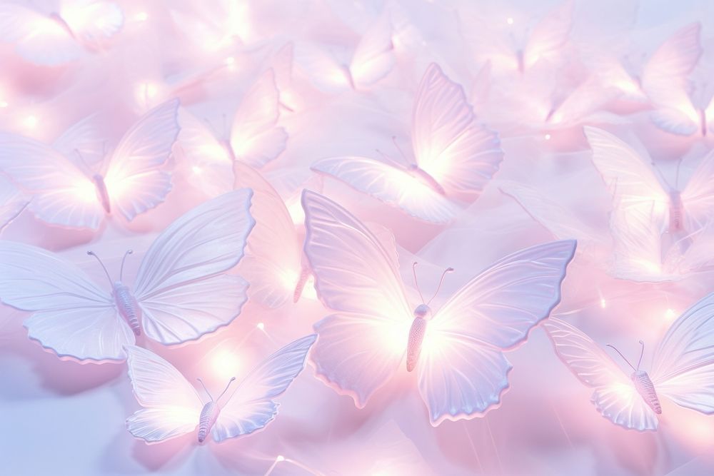 Butterfly petal plant light.