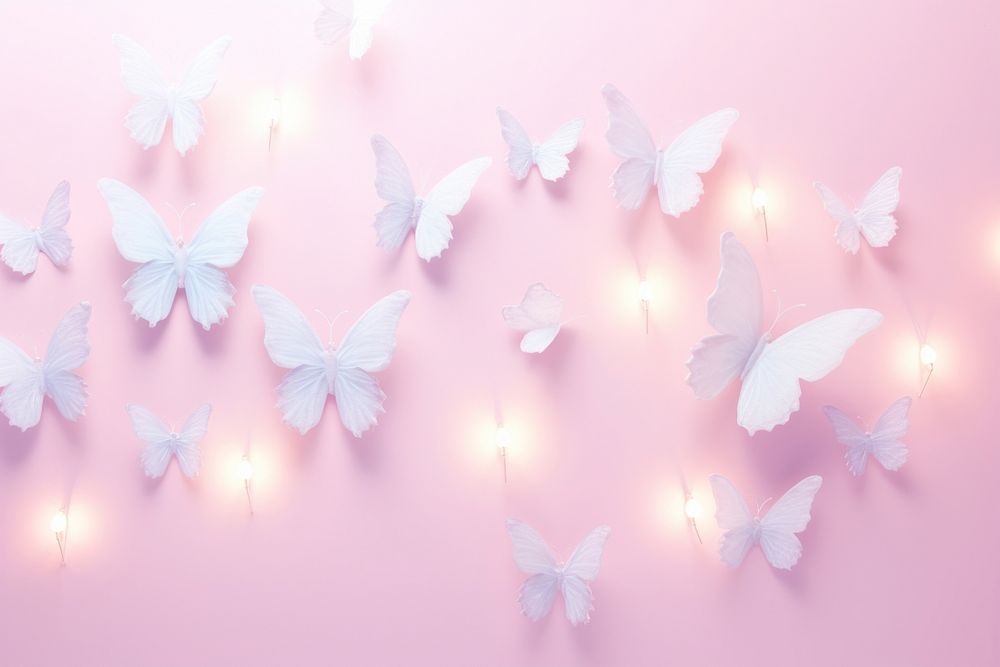 Butterfly petal backgrounds illuminated.