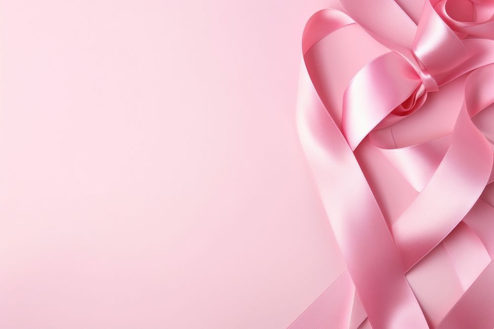Pink ribbon border backgrounds abstract celebration.