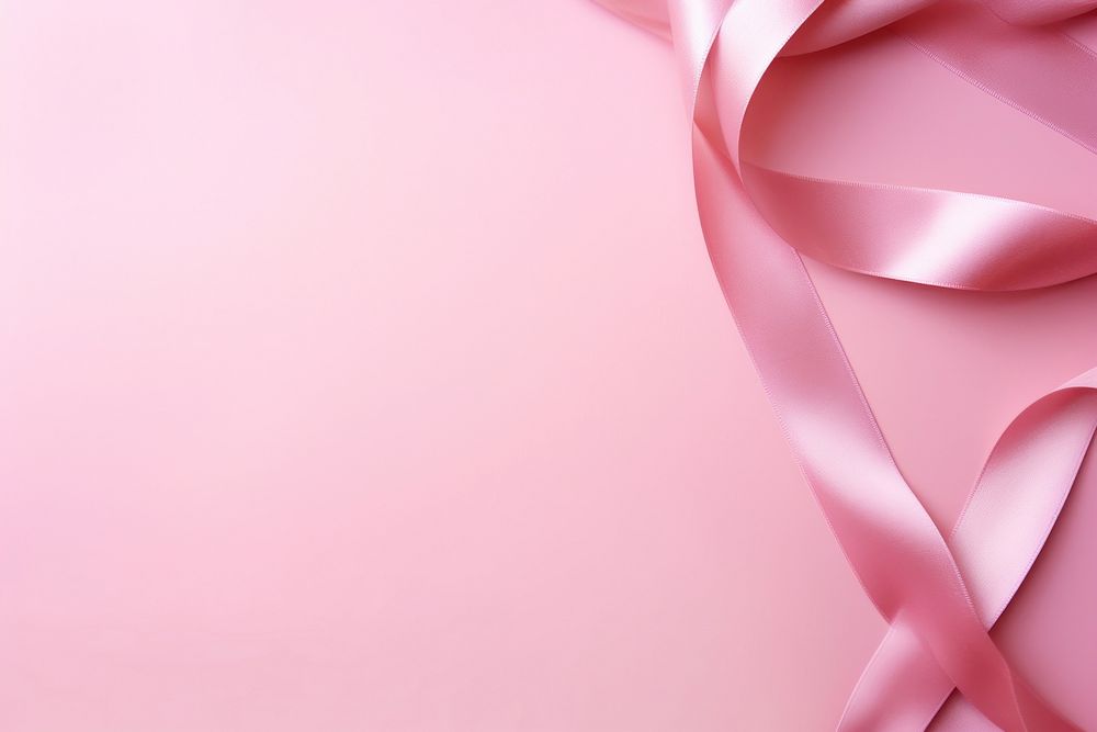 Pink ribbon border backgrounds abstract silk.