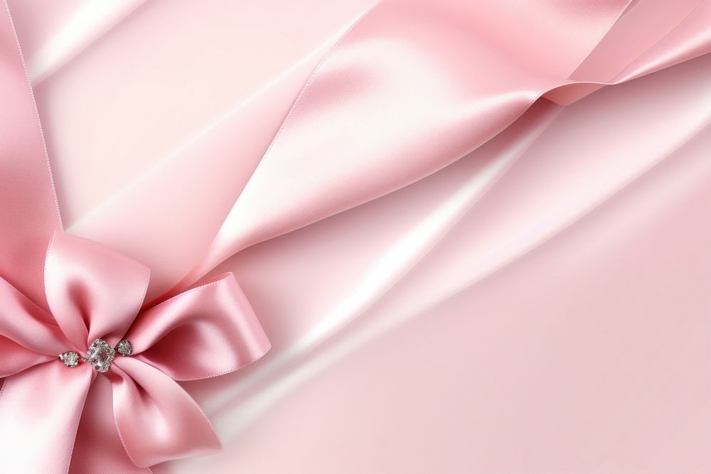 Pink ribbon and diamond border backgrounds abstract silk.