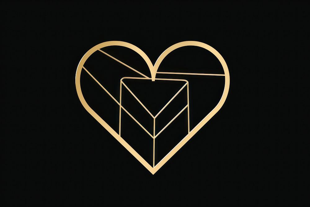 Heart line logo creativity.