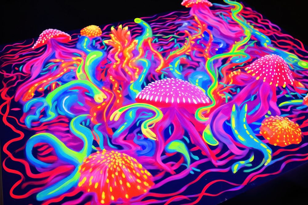 Abstract background jellyfish marine purple.