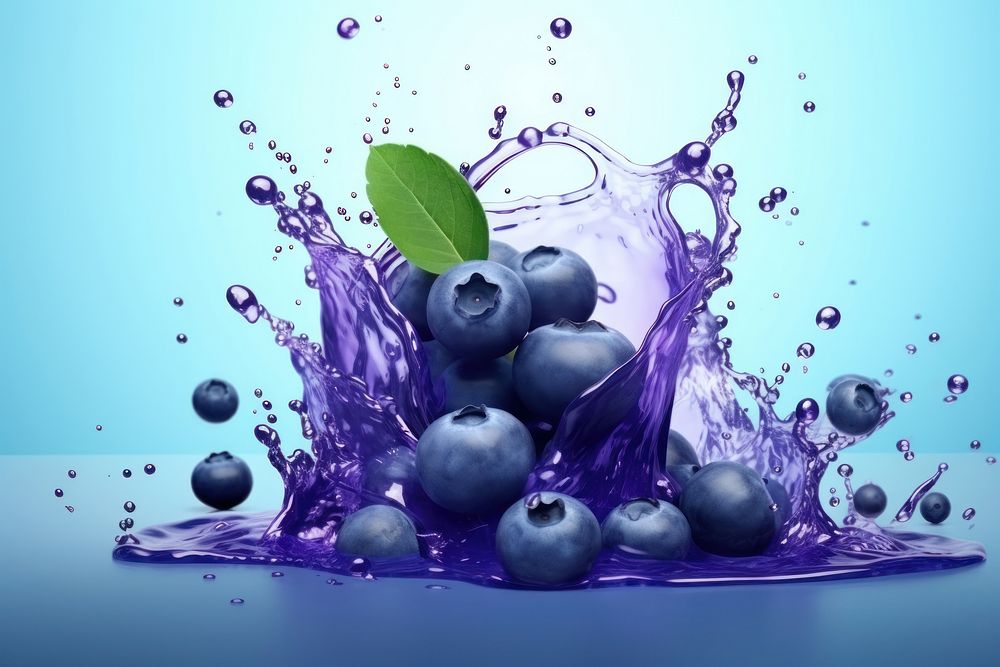 Juice Blueberry blueberry fruit.