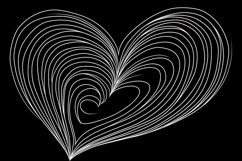 Continuous line drawing heart backgrounds pattern spiral.