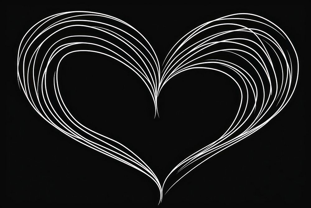 Continuous line drawing heart backgrounds white logo.