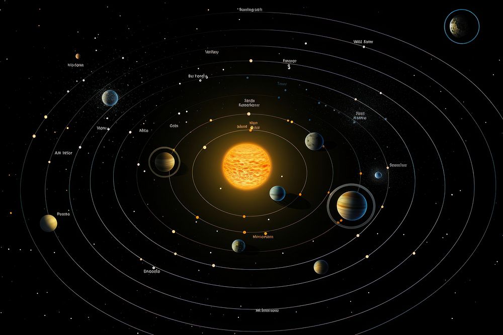 Solar system astronomy universe planet.
