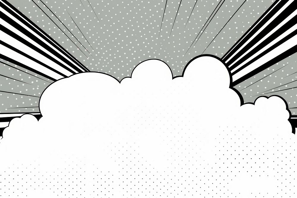 Monochrome color comic background with lines and halftone backgrounds outdoors pattern.