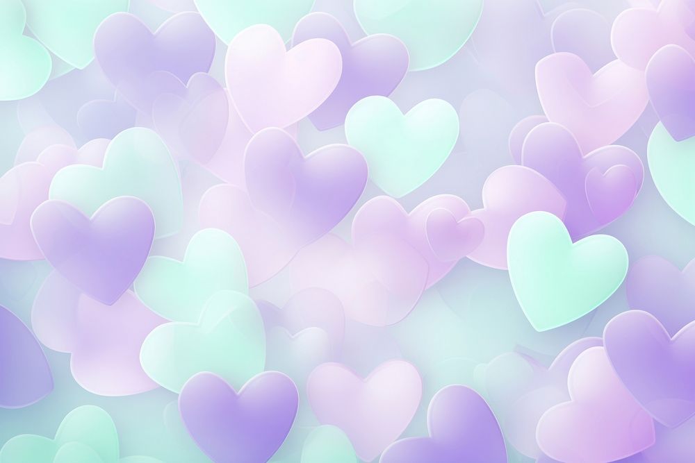 Cute heart shape purple backgrounds defocused.