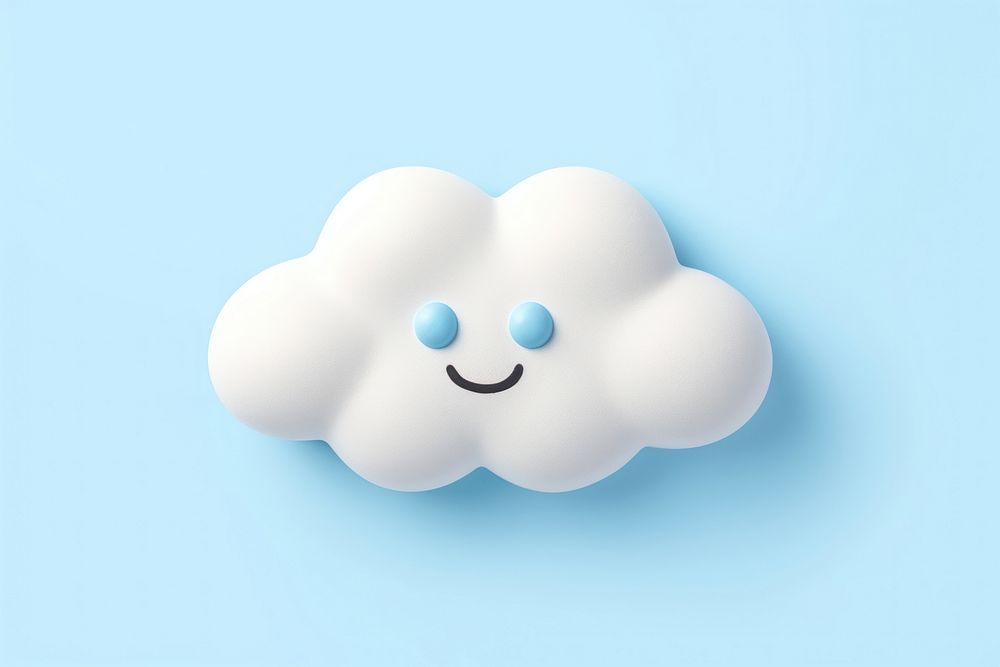 Cloud anthropomorphic daytime smiling.