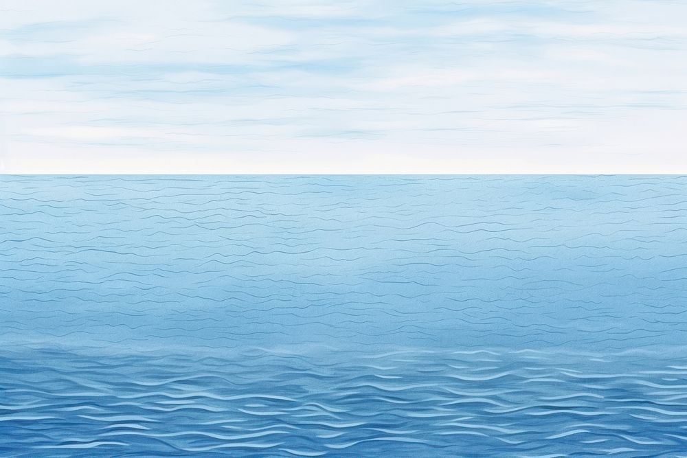 Blue sea backgrounds outdoors horizon.