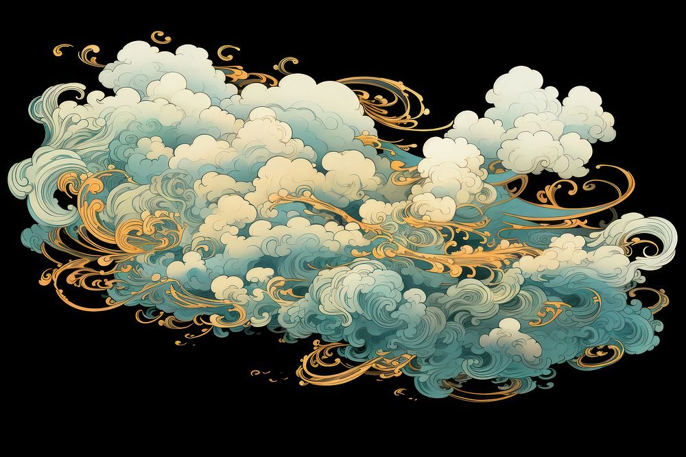 Japanese Cloud pattern cloud backgrounds.