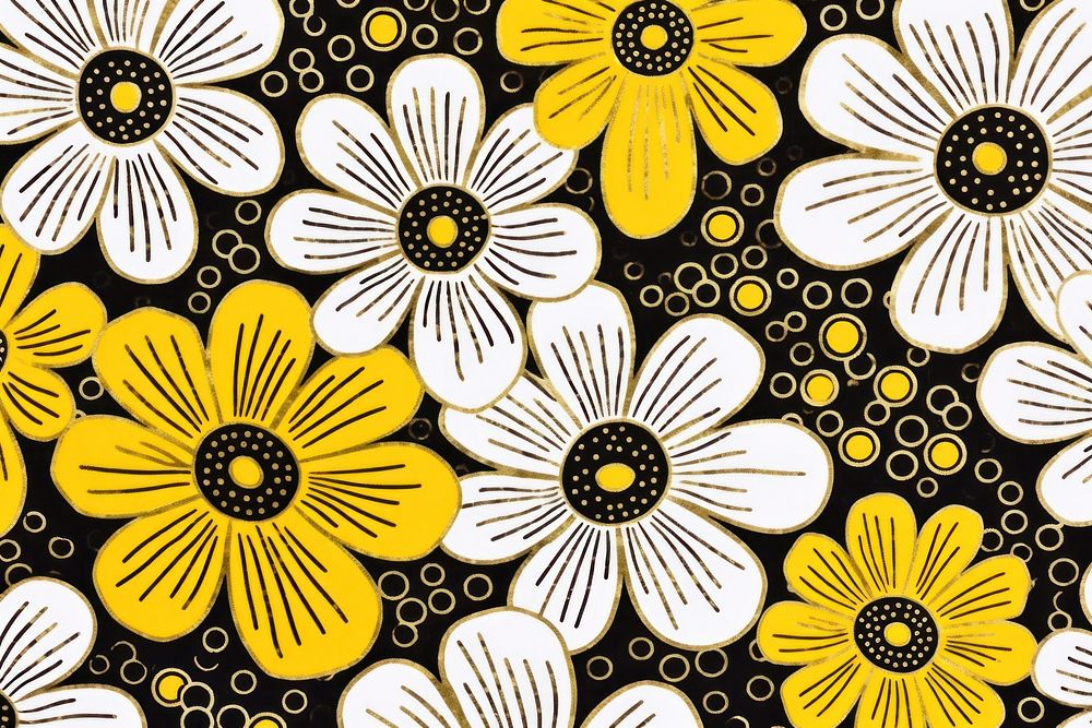 Flower pattern backgrounds plant white.