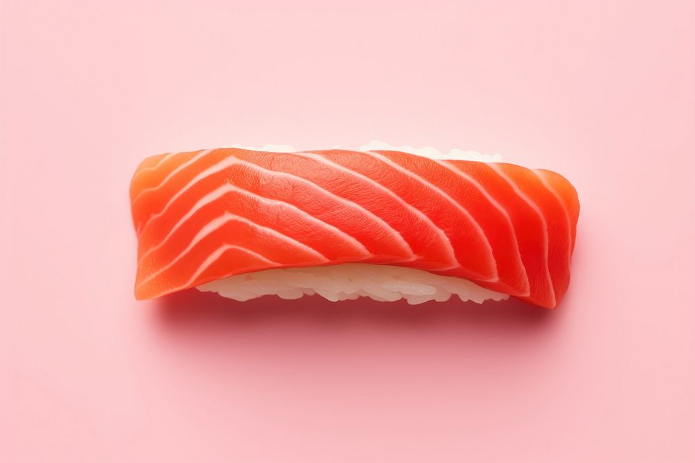 Salmon sushi nigiri salmon seafood freshness.