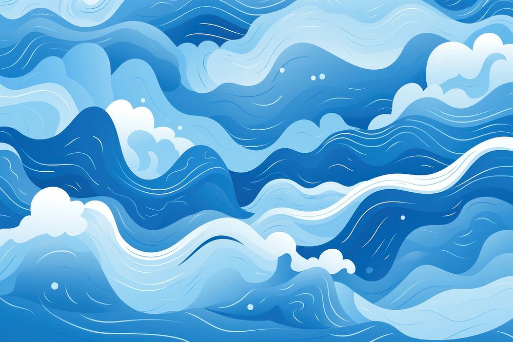 Blue outdoors graphics pattern.